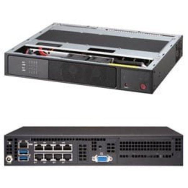 Supermicro Superserver E300-9A-4Cn8 - Mini-1U - Atom C3558 2.2 Ghz - 0 SYS-E300-9A-4CN8